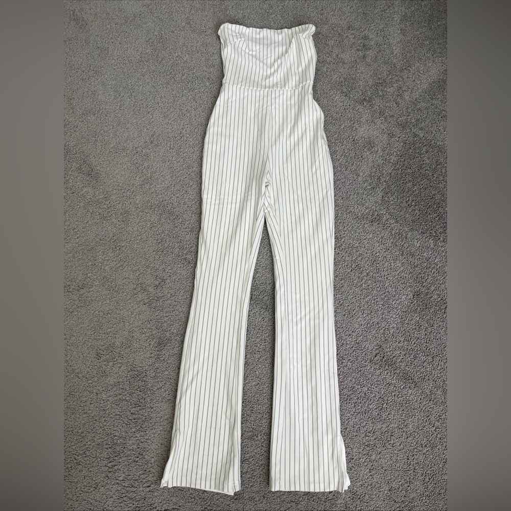 Super Down Strapless Romper Jumpsuit-Size XS